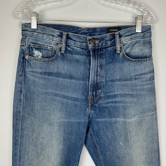 Vince Mens Straight Leg Jeans Calico Wash Distressed Faded DV270-2984 size 28 - Picture 2 of 13